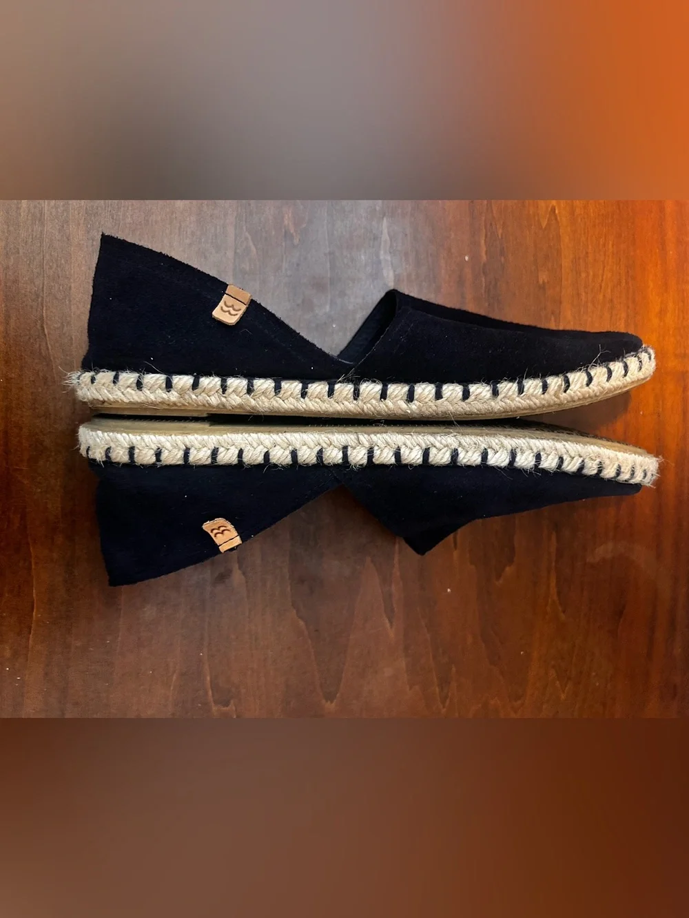 Mediterrarea hand made in Spain Navy Suede Espadrille Flats - Women's Slip-On 39